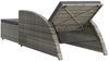 vidaXL Sonnenliege mit Auflage, Polyrattan dunkelgrau, 67 x 201 x 28,5 / 51 / 53 / 67 cm Bild 4