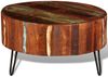 Couchtisch, Sofatisch Altholz Massiv Rund Bild 5