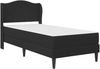 vidaXL Bettrahmen mit Kopfteil Schwarz 100 x 200 cm Kunstleder 3415143 Bild 3