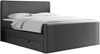 Boxspringbett KING DOREN, mit zwei Bettkästen und einer Multipocket-Matratze - 160x200 - Dunkelgrau Kunstleder - H4 Bild 4