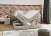 Boxspringbett 180x200 cm H3 Federkernmatratzen Bonell Topper in Cord Beige Grau Bild 3