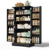 Yorbay Mehrzweckschrank Küchenschrank mit Sensor-LED, 3D-Wellenfront, 120 cm Höhe 2-türig, höhenverstellbar & kippsicher Bild 4