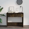 vidaXL Konsolentisch Räuchereiche 89x41x76,5 cm Holzwerkstoff 812999 Bild 3