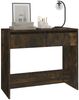 vidaXL Konsolentisch Räuchereiche 89x41x76,5 cm Holzwerkstoff 812999 Bild 4