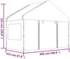 vidaXL Pavillon mit Dach Weiß 17,84x4,08x3,22 m Polyethylen 3155492 Bild 2