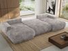 XXL Wohnlandschaft RINA U-Form 360 cm breit, Sofa mit Schlaffunktion & DL-Mechanismus, Wellenfederung, modern freistehend - Hellgrau Cord Bild 4
