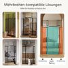 Comomy Treppenschutzgitter 180cm Extra hohes Katzengitter, Breite 75-110 cm (Türschutzgitter mit Katzentür für Hunde & Katzen), Druckmontage, breite Öffnung Bild 2