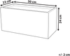 Blumentopf grau rechteckig 50 x 23 x 24 cm MYRA Bild 2