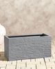Blumentopf grau rechteckig 50 x 23 x 24 cm MYRA Bild 3