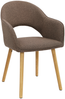GOEURVANT 1316 Esszimmerstühle 4er-Set, Webstoff - Mokkabraun Bild 5