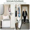 SoBuy Schuhbank FSR98, Schuhschrank schmal, Schuhkipper Schuhbank mit Sitzkissen, Sitzbank mit Stauraum, Garderobenbank für Flur & kleine Räume Bild 3