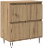 2 Stk. Sideboards, Kommoden Artisan-Eiche 120 x 35 x 70 cm Holzwerkstoff j3426p Bild 5