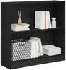 vidaXL Bücherregal Schwarz Eichen-Optik 80 x 24 x 76 cm Holzwerkstoff 875015 Bild 3