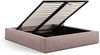 Micadoni Bett Simon Strukturierter Stoff Rosa Melange 180x200 Bild 2