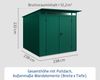 Hörmann Ecostar Metall-Gerätehaus Trend mit Pultdach Typ 2, 238x238 cm , moosgrün, 5,7 m²,2-flüglige Tür Bild 3