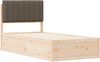 vidaXL Bettgestell mit gepolstertem Kopfteil Taupe 90 x 190 cm 877807 Bild 4