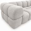 Ecksofa Designersofa BLANCHE in Stoff Puente Hellgrau Ottomane Rechts Bild 4