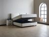abc bedding Boxspringbett Komfortbett RUBY mit Samtstoff in Weiß, Voll-orthopädisches Schlafsystem inklusive Bettkasten Bild 2