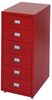 Rollcontainer Boston T851, Schubladenschrank Stahlschrank, 69x28x41cm 6 Schubladen ~ rot Bild 4
