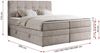 Boxspringbett, Polsterbett, Bett, Schlafzimmer - ERNI-KING - 120x200cm - Beige Stoff - H3 Bild 5