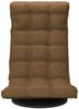 vidaXL Bodenstuhl Drehbar Braun Stoff 336577 Bild 3
