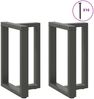 vidaXL Esstischbeine T-Form 2 Stk. Anthrazit 60x35x(72-73) cm Stahl 4013054 Bild 3
