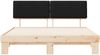 vidaXL Bettgestell mit gepolstertem Kopfteil Schwarz 180 x 200 cm 3398071 Bild 5