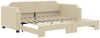 vidaXL Tagesbett Ausziehbar Creme 90x200 cm Stoff 3197638 Bild 2
