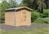 Karibu Sauna Bosse 1 naturbelassen ohne Ofen Milchglastür Bild 3