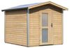 Karibu Sauna Bosse 1 naturbelassen ohne Ofen Milchglastür Bild 5