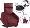 vidaXL Relaxsessel mit Aufstehhilfe Weinrot Kunstleder 3206753 Bild 5