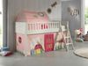 Kinderbett Karyl 208x114x135 Massivholz Weiß Textilset Spring 2 Bild 2