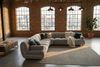 KAWOLA Modulsofa LAYLA Ecksofa 5 Module 2 Armlehnkissen Velvet taupe 74 x 305 x 305 cm Bild 2