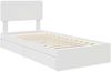 vidaXL Aufbewahrungsbett mit Kopfteil Weiß 90 x 200 cm Holzwerkstoff 3412311 Bild 4