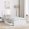 vidaXL Aufbewahrungsbett mit Kopfteil Weiß 90 x 200 cm Holzwerkstoff 3412311 Bild 3