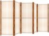 vidaXL 5-tlg. Raumteiler Cremeweiß 350x180 cm 319185 Bild 3