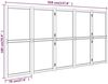 vidaXL 5-tlg. Raumteiler Cremeweiß 350x180 cm 319185 Bild 5