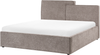 Bett mit Stauraum LAGARDE Stoff Taupe 160 x 200 cm Bild 5