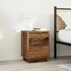 vidaXL Nachttische mit LED-Leuchten 2 Stk. Altholz-Optik 38x34x50 cm 861298 Bild 4