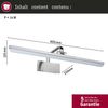 Paulmann 95573 LED Bilderleuchte Renan 3000K 600x210 mm 11W Alu gebürstet Bild 5