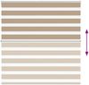 vidaXL Doppelrollo Sandbraun 145x100 cm Stoffbreite 140,9 cm Polyester 4014530 Bild 5