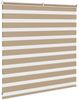 vidaXL Doppelrollo Sandbraun 145x100 cm Stoffbreite 140,9 cm Polyester 4014530 Bild 4