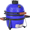 Mini-Holzkohlegrill KAMADO Keramik Blau Bild 4