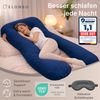 ELONEO Seitenschläferkissen XXL - Multifunktionskissen mit Bezug, formstabil, druckentlastend, bequem Bild 3