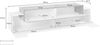 TV-Board >Catania< in Weiß-Hochglanz / Ahorn - 200x51,6x45cm (BxHxT) Bild 4
