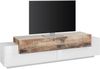 TV-Board >Catania< in Weiß-Hochglanz / Ahorn - 200x51,6x45cm (BxHxT) Bild 2