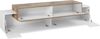 TV-Board >Catania< in Weiß-Hochglanz / Ahorn - 200x51,6x45cm (BxHxT) Bild 3