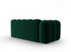 Micadoni Modulares Sofa Lupine 3-Sitzer Links Samtstoff Salvador Flaschengrün Bild 3