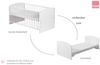 Schardt Komplettbett Classic-Line Kombi-Kinderbett 70x140 cm, weiß Stoff 1/821 Eilyne Bild 3