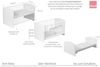 Schardt Komplettbett Classic-Line Kombi-Kinderbett 70x140 cm, weiß Stoff 1/821 Eilyne Bild 2